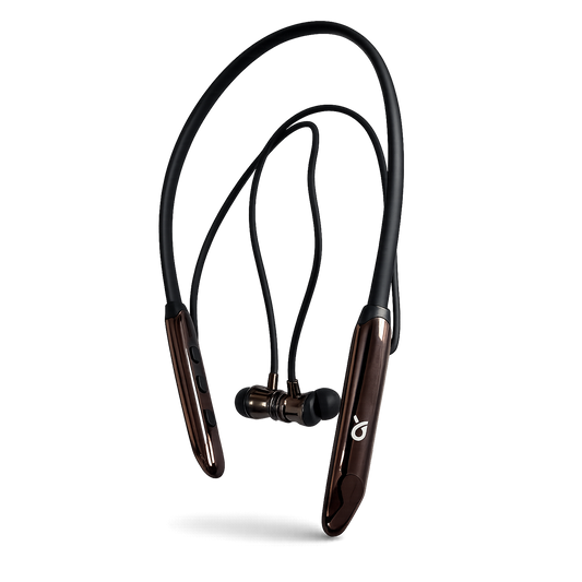 Neckband Earphones – Black & Rose Gold | Magnetic On/Off
