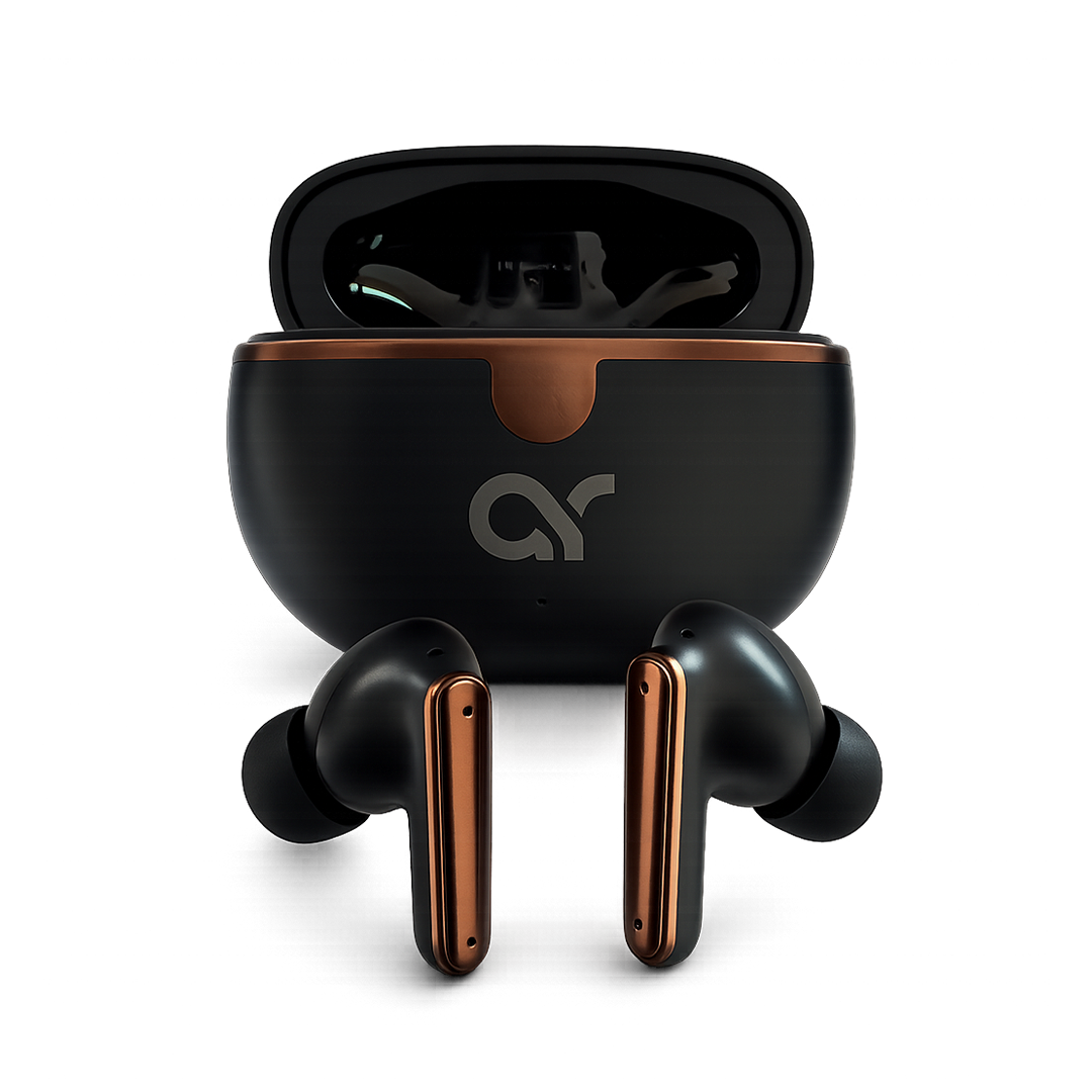 Airdopes 155 ENC Wireless Earbuds – Black & Rose Gold