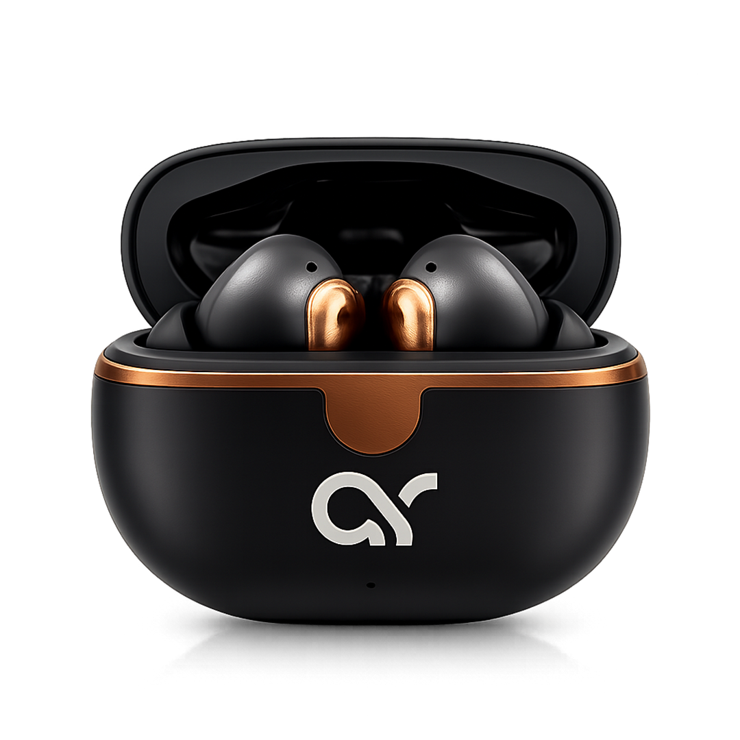Airdopes 155 ENC Wireless Earbuds – Black & Rose Gold