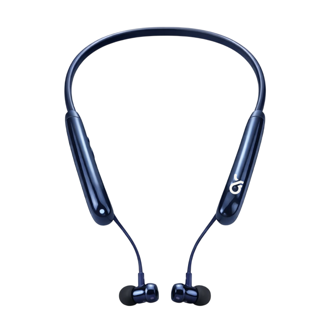 Neckband Earphones – Blue| Magnetic On/Off