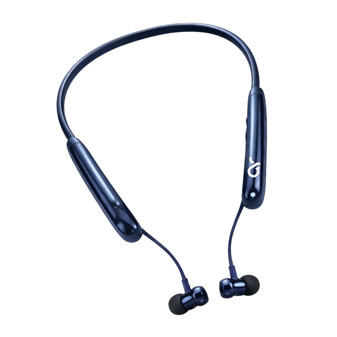 Neckband Earphones – Blue| Magnetic On/Off
