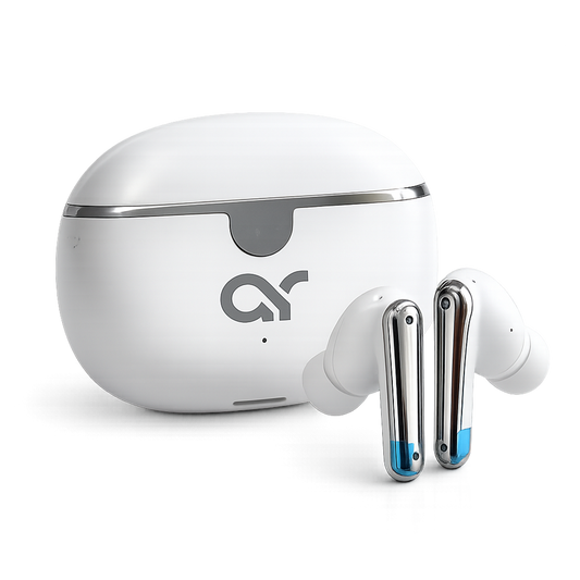 Airdopes 155 ENC Wireless Earbuds – White & Silver