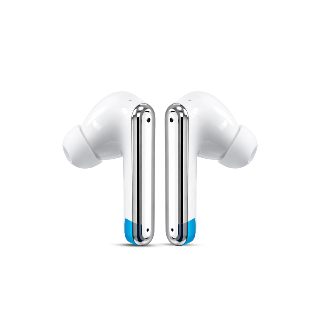Airdopes 155 ENC Wireless Earbuds – White & Silver